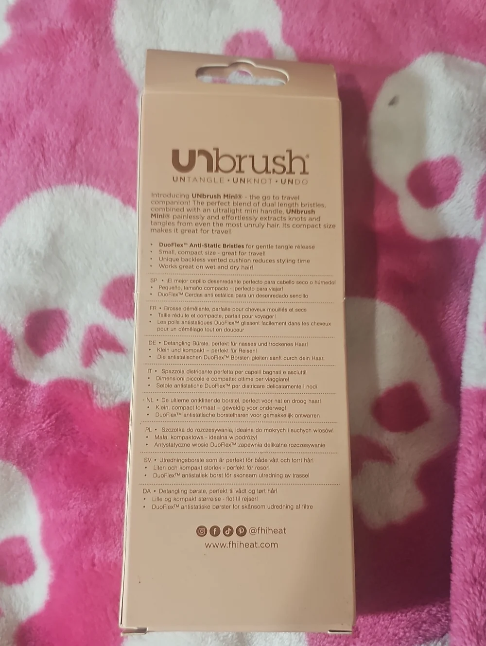 UNBRUSH MINI Detangling Brush Sports Collection Mini - FOOTBALL New